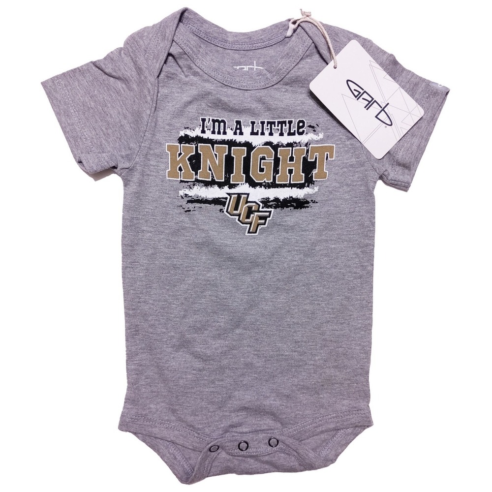 GARB UCF Knights Baby Infant Body Suit Little Gray‎ 3-6 Months 6M ~ New